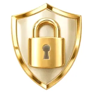 Shield with padlock — GQbet