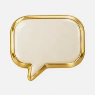 Gold speech bubble — GQbet