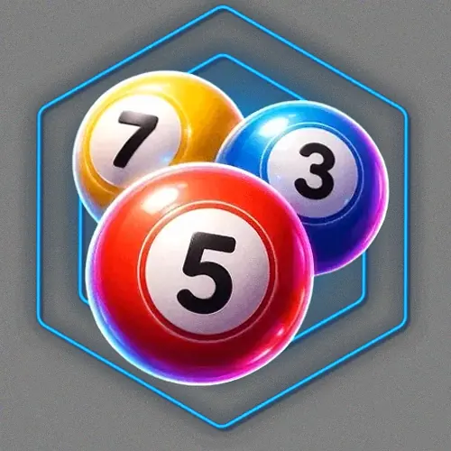 Numbered bingo balls